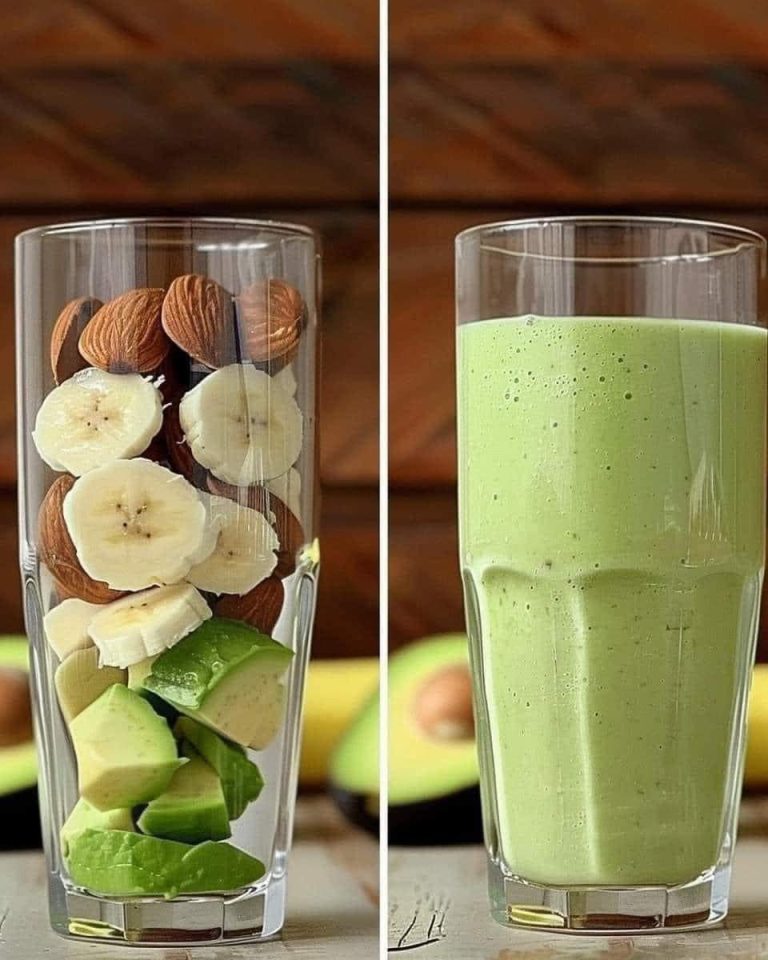 🥑🍌 عصير الأفوكادو والموز واللوز 🥛🌿